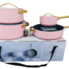 Premium Non-Stick Aluminum Cookware Set with Ceramic Lid – Durable & Easy-to-Clean Kitchen Pot Set