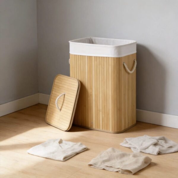 Natural Bamboo Laundry Basket