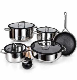 15-Piece Triply Stainless Steel Cookware Set