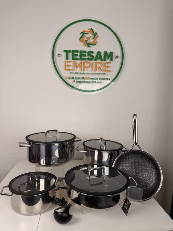 15-Piece Triply Stainless Steel Cookware Set