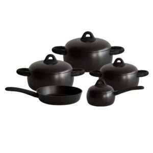 black1 9-Piece Forged Cookware Set