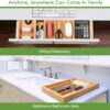 draw4 Expandable Bamboo Drawer Organiser – Adjustable Cutlery and Utensil Storage Tray