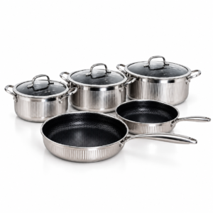 stainless-21 18/10 Triply Stainless Steel Cookware Set – Premium Pots and Pans